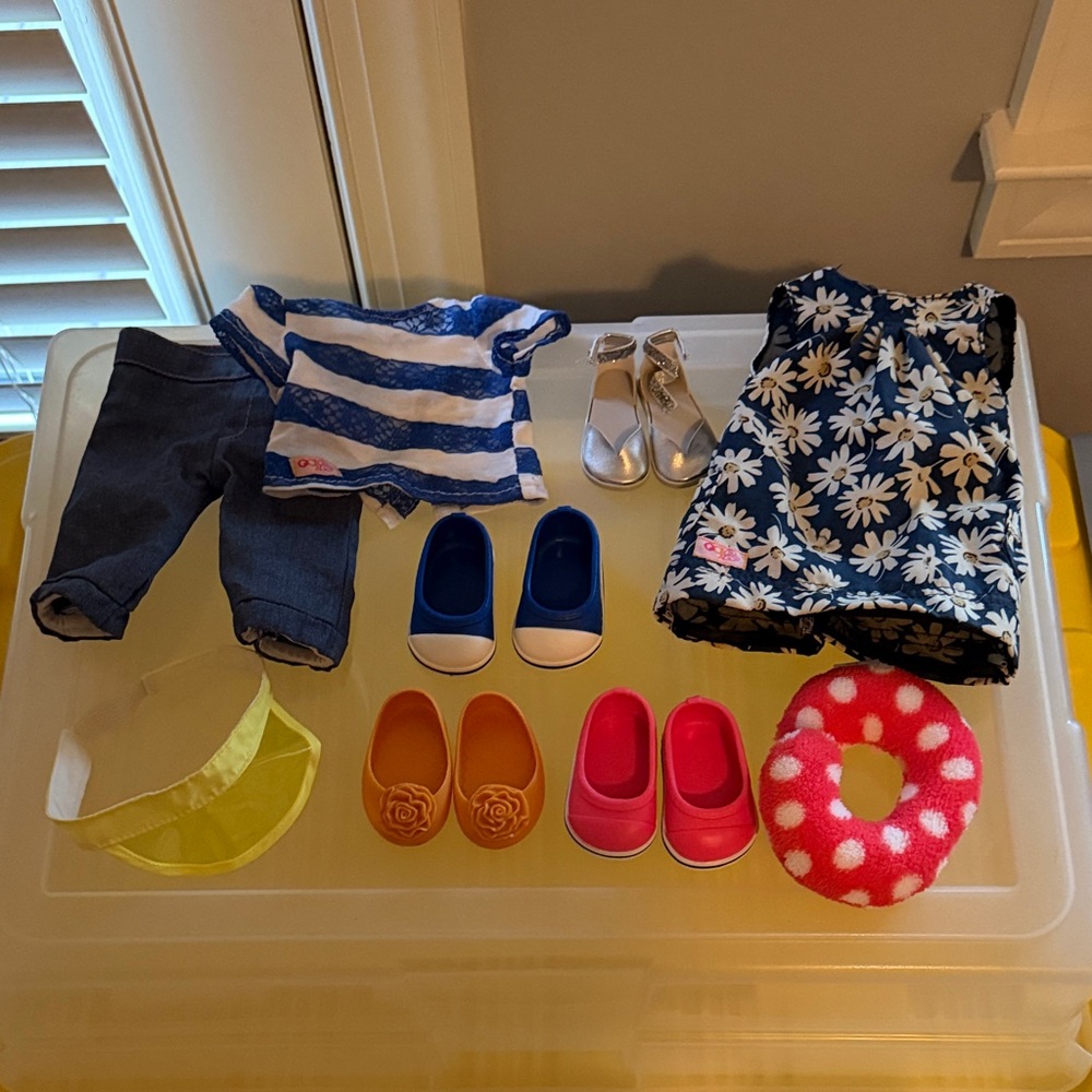 Kids Fashion Doll Clothing and Accessories Set for 18” dolls